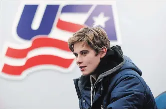  ?? ASSOCIATED PRESS FILE PHOTO ?? Jack Hughes of the U.S. under-18 team is the consensus favourite to be the NHL’s No. 1 overall pick in 2019.