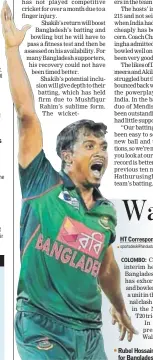  ?? AFP ?? Rubel Hossain has impressed for Bangladesh.