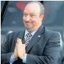  ??  ?? YOU HAVEN’T A PRAYER Benitez can’t win his battle