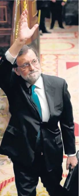  ?? Foto: Efe ?? Mariano Rajoy, en su último día en el Congreso.