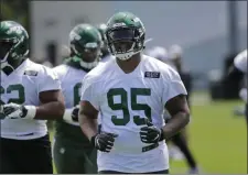  ?? SETH WENIG — ASSOCIATED PRESS FILE ?? Jets Quinnen Williams practices at the team’s facility in Florham Park, N.J., last month.