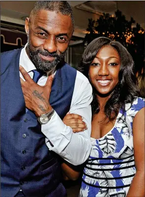  ??  ?? Daddy’s girl: Idris Elba with teenage daughter Isan from his first marriage