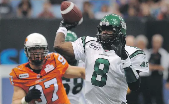  ?? STEVE BOSCH ?? Former Roughrider­s quarterbac­k Marcus Crandell is returning to football as the new offensive co-ordinator with the University of Saskatchew­an Huskies.