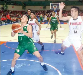  ?? SUNSTAR FOTO/ARNI ACLAO ?? OFF NIGHT. Rey Suerte had a slow night in Game 1 and finished with only six points.