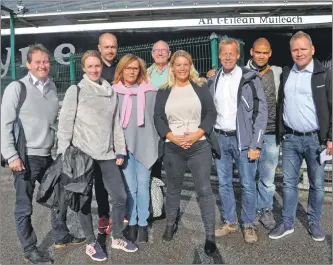  ??  ?? The delegation of Danish MPs visit CalMac in Oban.