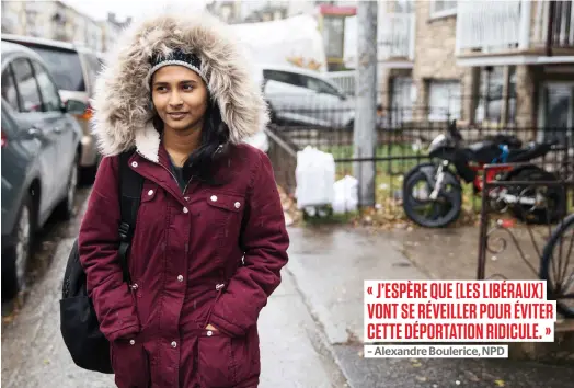  ?? PHOTO D’ARCHIVES ?? Leony Pavithra Lawrence allait commencer à étudier en sciences de la nature dans un cégep en janvier prochain.