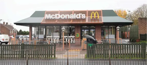  ??  ?? A branch of Mcdonalds now stands on the site of the Pig on the Wall