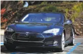  ?? Mike Kepka / The Chronicle 2012 ?? Tesla is recalling Model S luxury cars built before April 2016 to fix power steering bolts found to be vulnerable to corrosion in cold climates.