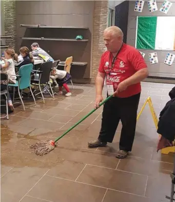  ??  ?? Gerry Floyd cleaning up at the Fleadh!