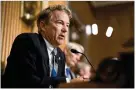  ?? ERIN SCHAFF / NEW YORK TIMES ?? U.S. Sen. Rand Paul said his meeting with Brett Kavanaugh eased his concerns.