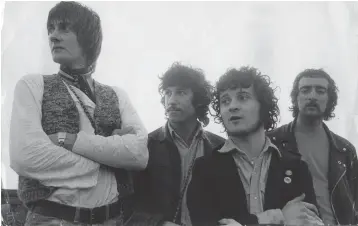  ?? (Keystone Features/Hulton Archive/Getty Images/TNS) ?? FLEETWOOD MAC, in 1968, when its instrument­al single ‘Albatross’ was topping the British charts. The lineup is, from left, Mick Fleetwood, Peter Green, Jeremy Spencer and John McVie.