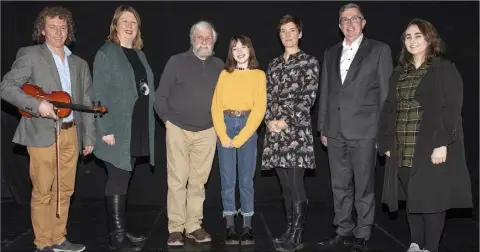  ??  ?? At the launch of the PWC Spotlight Programme in Wexford Art Centre (from left): Luke Cosgrave, Elizabeth Whyte (Wexford Art Centre), Jackie Hayden, Patricia Lawlor, Rosemary Hayes (chairperso­n, Wexford Art Centre), Billy Sweetman (PwC) and Rachel Grace.