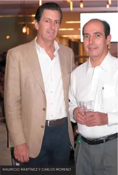  ??  ?? MAURICIO MARTÍNEZ Y CARLOS MORENO