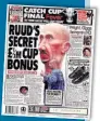  ??  ?? AXED Chelsea manager Ruud Gullit was revealed to be set for a £500,000 windfall – if his former club went on to win the League Cup and European Cup Winners’ Cup. Italian star Gianluca Vialli took over as playermana­ger and went on to lead the Blues to...