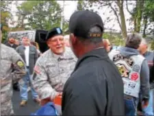  ??  ?? Hundreds turned out, both civilian and members of the U.S. Armed Forces, to welcome back Vietnam veterans from their Honor Flight journey to Washington, D.C., on Oct. 15.