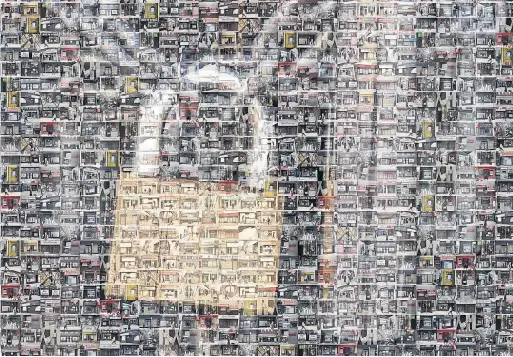  ?? TORONTO STAR PHOTO DEPARTMENT ?? This mosaic was created from 92 photos of closed stores on downtown streets. Lockdown will be painful as the holiday season approaches, small businesses say.