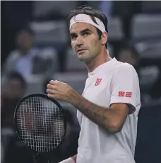  ?? AFP ?? Roger Federer was playing Daniil Medvedev for the first time, and the Swiss was troubled by the Russian’s serve