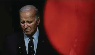  ?? Evelyn Hockstein/Reuters ?? O presidente Joe Biden faz pronunciam­ento na Casa Branca