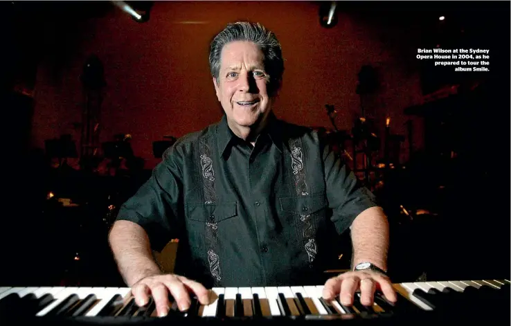  ??  ?? Brian Wilson at the Sydney Opera House in 2004, as he prepared to tour the album Smile.