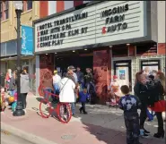  ?? Fort Morgan Area Chamber of Commerce / Courtesy photo ?? Children in costume and their parents/grown-ups await a free movie showing at the Covier 4 Theatre in October 2020. More movies will be shown at the theater in downtown Fort Morgan ahead of Halloween 2021.