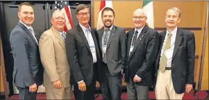  ?? SUBMITTED PHOTO ?? Panel members attending recent North American Summit in Washington, D.C. Wayne Easter is second from right.