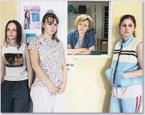  ??  ?? ABUSE Maxine Peake (second right) plays health worker Sara