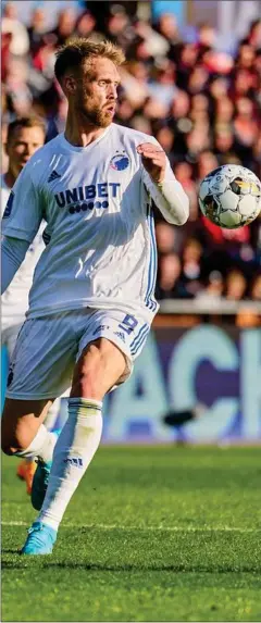  ?? FOTO: CLAUS BONNERUP ?? Den tidligere landsholds­angriber Nicolai Jørgensen er fortid i FC København.