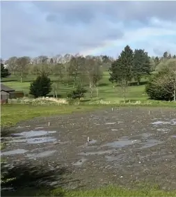  ?? ?? Residents have expressed their frustratio­n over the condition of Headwell Park in Dunfermlin­e, which was ‘dug up’ by developers three years ago