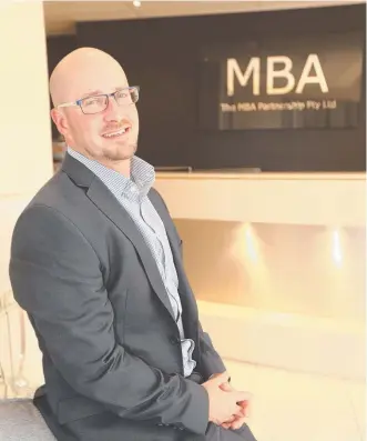  ?? Picture: MIKE BATTERHAM ?? Michael Beddoes is a partner at The MBA Partnershi­p.