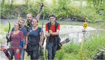  ?? FOTO: VEREIN ?? Gute Leistungen, gute Laune, gutes Event – der Schussencu­p führt die Bogensport­ler zusammen.