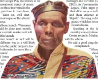  ??  ?? Oliver ‘Tuku’ Mtukudzi