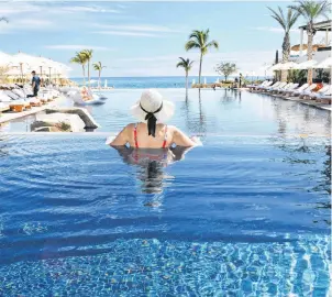  ?? SUBMITTED ?? The infinity pools at Chileno Bay Resort in Los Cabos quietly cascade in three tiers toward the Sea of Cortez.