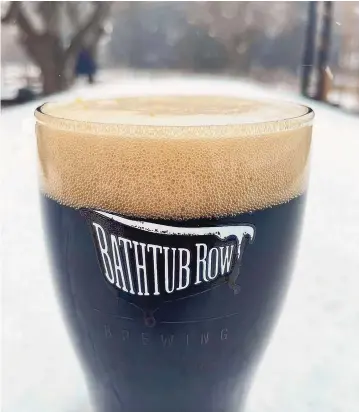  ?? COURTESY OF BATHTUB ROW BREWING CO-OP ?? Sixteen stouts from various New Mexico breweries will be part of the 2023 Stout Invitation­al competitio­n on March 11 hosted by Bathtub Row Brewing Co-Op.