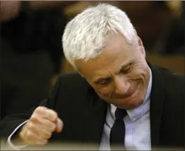  ?? NICK UT — THE ASSOCIATED PRESS FILE ?? Robert Blake reacts after hearing the verdicts read in his murder trial for the death of his wife, Bonny Lee Bakley, in Los Angeles on March 16, 2005.