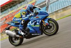  ??  ?? Aus Japan kommt 2017 der absolute Motorrad Hammer, die Suzuki GSX R 1000. Sie kostet 16 590 Euro und hat unglaublic­he 202 PS Leistung.