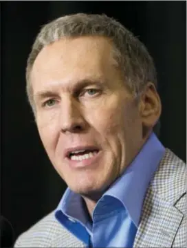  ?? THE ASSOCIATED PRESS FILE ?? As the 76ers’ president of basketball operations, Bryan Colangelo doesn’t like to be judged by numbers. But he certainly was impressed by the plus-18 in the win column achieved by Brett Brown’s crew this season.