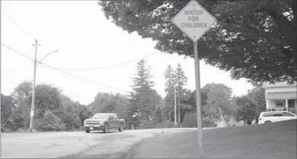  ?? ADAM JACKSON, NEW HAMBURG INDEPENDEN­T ?? Two children, three and seven years old, were struck by a car on David Street in Wellesley on Sunday evening.