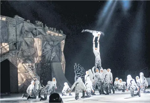  ?? AFP ?? In this file photo taken on January 15, Cirque du Soleil artists perform during ‘Crystal’ show in Riga, Latvia.