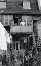  ??  ?? Slums of Goose Village shortly before demolition, 1963.