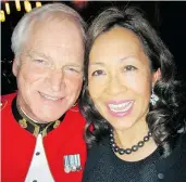  ??  ?? Emcees and gala chairs Peter Lobb and Angelique Leung were all smiles following the 15th Toothfairy Gala. A reported $105,000 was raised.