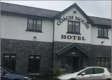  ??  ?? The Coach House Hotel in Ballymote.