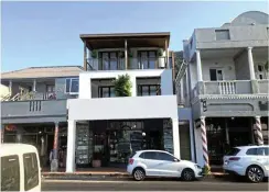  ?? Picture: Matt Pretorius Architectu­re ?? A before and after artist ’s impression of the front part of Tony White’s proposed developmen­t above Kalk Bay’s well-known Quagga bookshop.