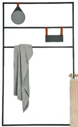  ??  ?? Bathroom rail with accessorie­s (excluding towel) R1 104, superbalis­t.com