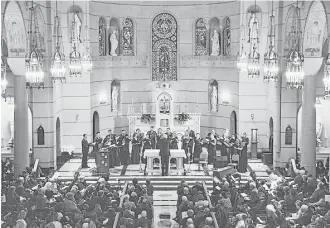  ?? Courtesy photo ?? The Villa de Matel makes the perfect venue for the Houston Chamber Choir’s Christmas concert.