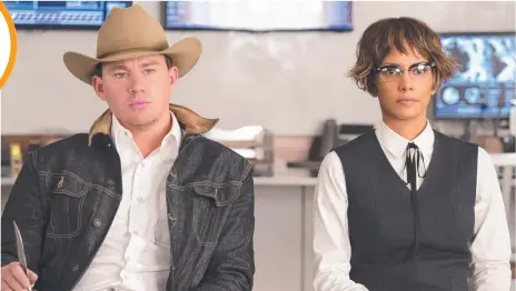  ??  ?? SPIES ABOUT: Channing Tatum and Halle Berry in Kingsman: The Golden Circle.