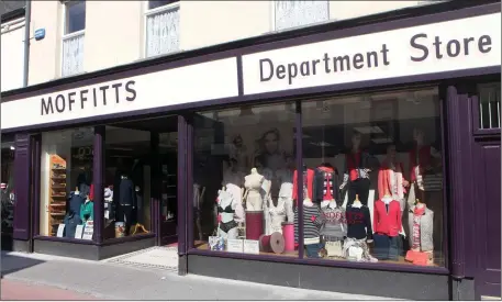  ??  ?? Moffitts Department Store for the latest Summer Range.