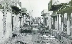  ?? N THIAGRAJAN/HT ARCHIVE ?? ▪ Sector13 of Trilokpuri in which a person from every house was burnt during the riots.