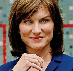  ??  ?? Victory: Fiona Bruce is said to have won the race to host the BBC1 show