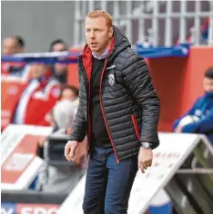  ?? Foto: Roland Geier ?? Blick nach vorn: Maik Walpurgis tritt mit dem FC Ingolstadt am morgigen Samstag bei der TSG Hoffenheim an.