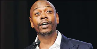  ?? SCOTT ROTH/INVISION/THE ASSOCIATED PRESS ?? Comedian Dave Chappelle has a pair of specials on Netflix.